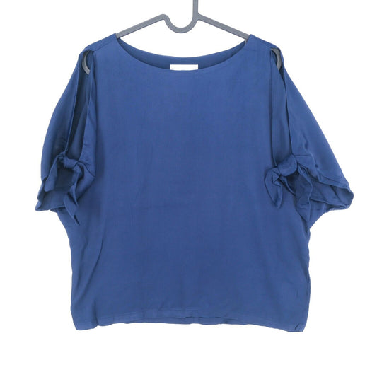 MINIMUM Blue Crew Neck Top Blouse Size 36