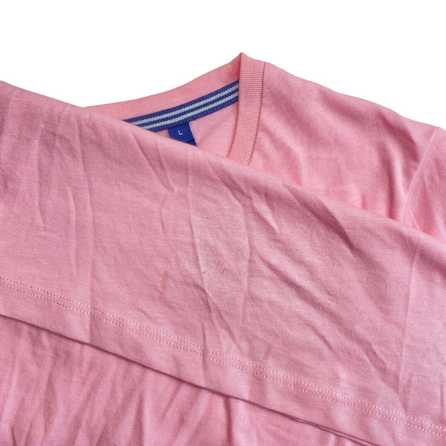 GANT Pink Logo Crew Neck T Shirt Top Size L