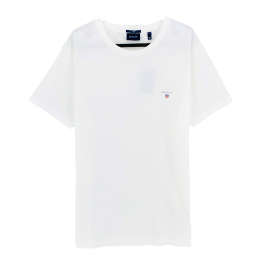 GANT White Original Slim Crew Neck T Shirt Size XL