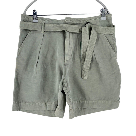 CAMEL ACTIVE Women Grey Relaxed Fit Linen Blend Shorts Size W28