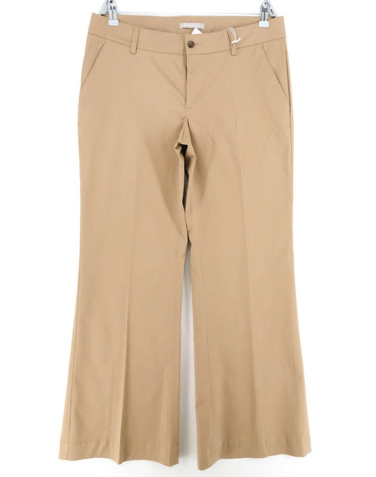 RRP €97 STEFANEL Brown Dress Pant Trousers Size EU 38 42 UK 10 14 US 8 12