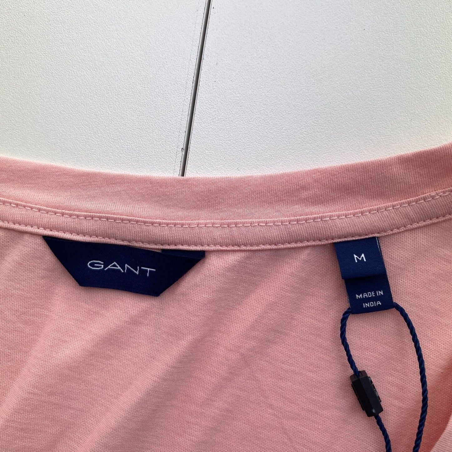 GANT Women Pink Original V Neck Short Sleeve T Shirt Size M