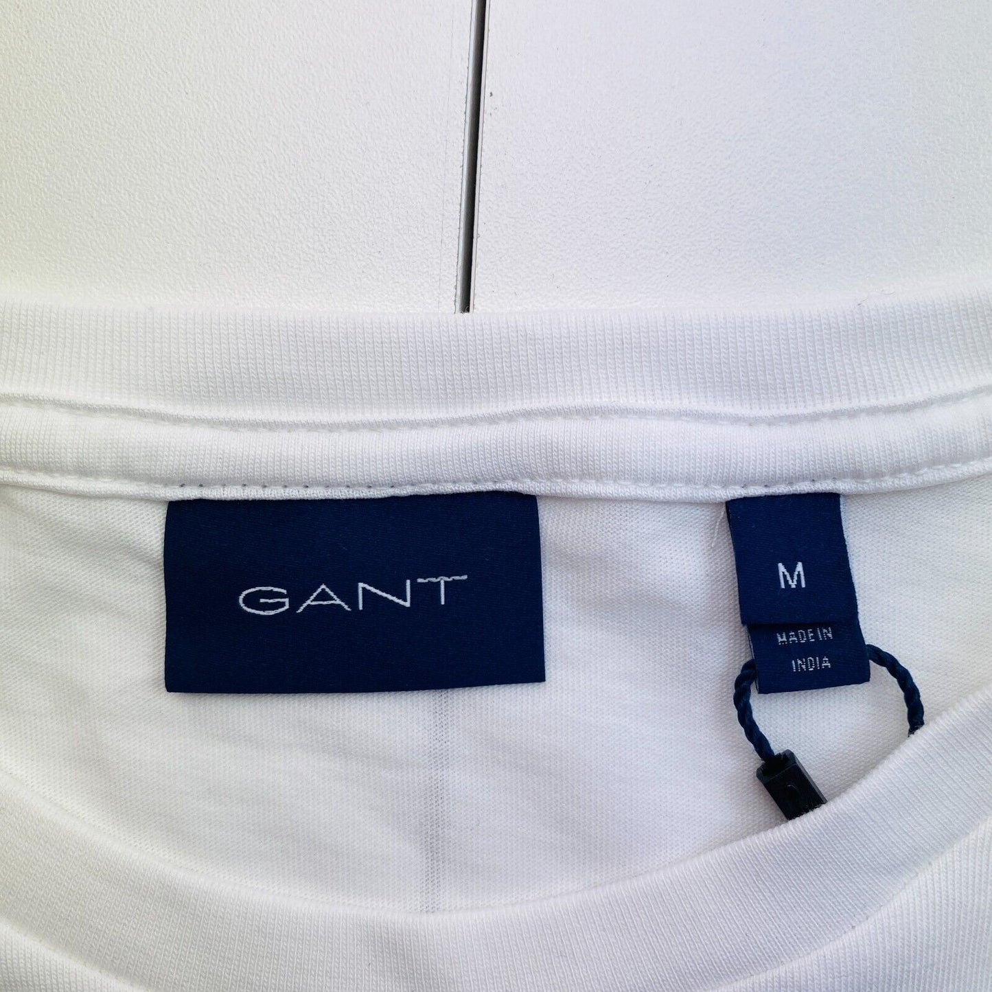 GANT Men White Original Crew Neck Short Sleeves T Shirt Size M