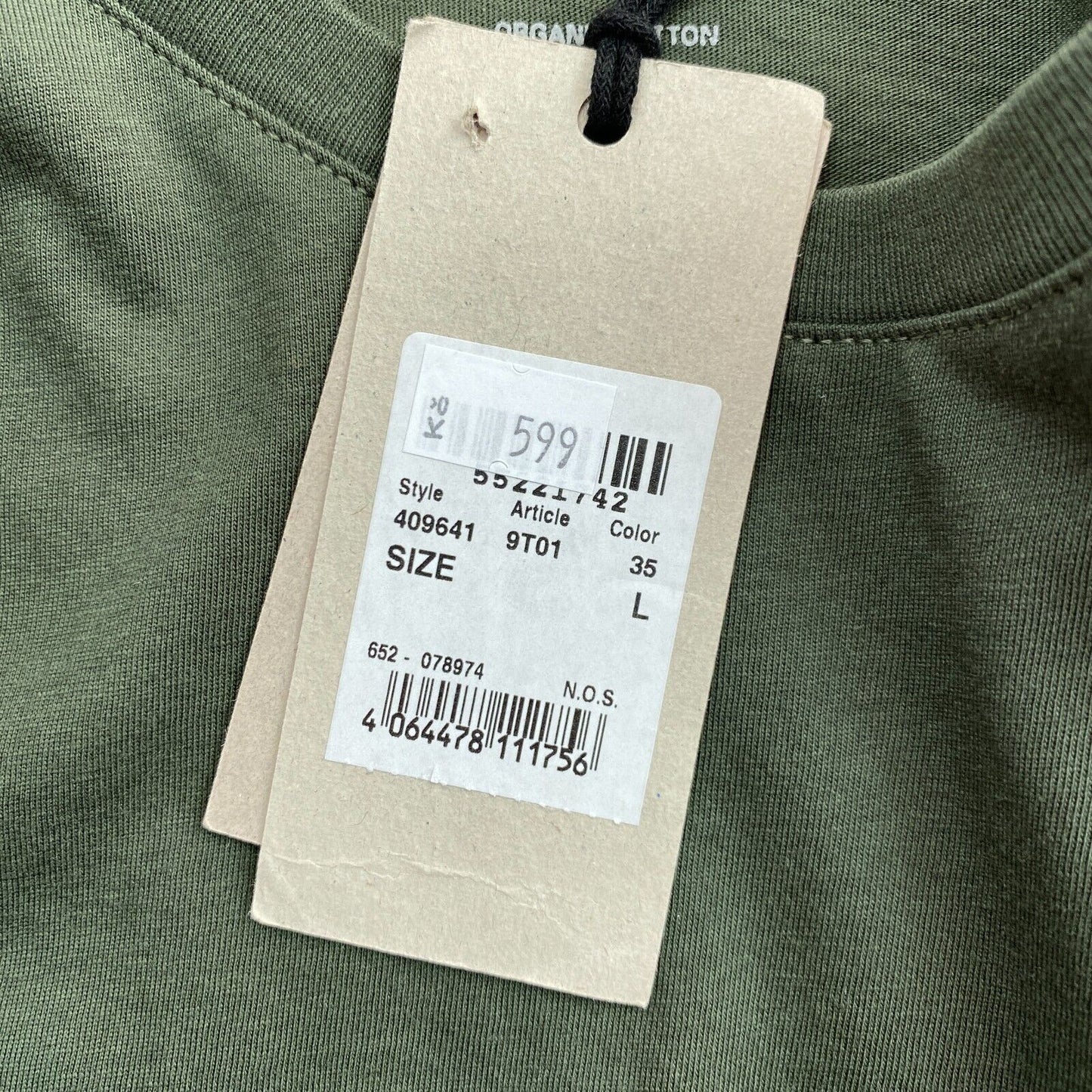 CAMEL ACTIVE T-shirt vert à col rond Taille L