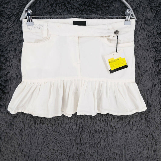 Calvin Klein Jeans White Short Pleated Skirt Size 26 27