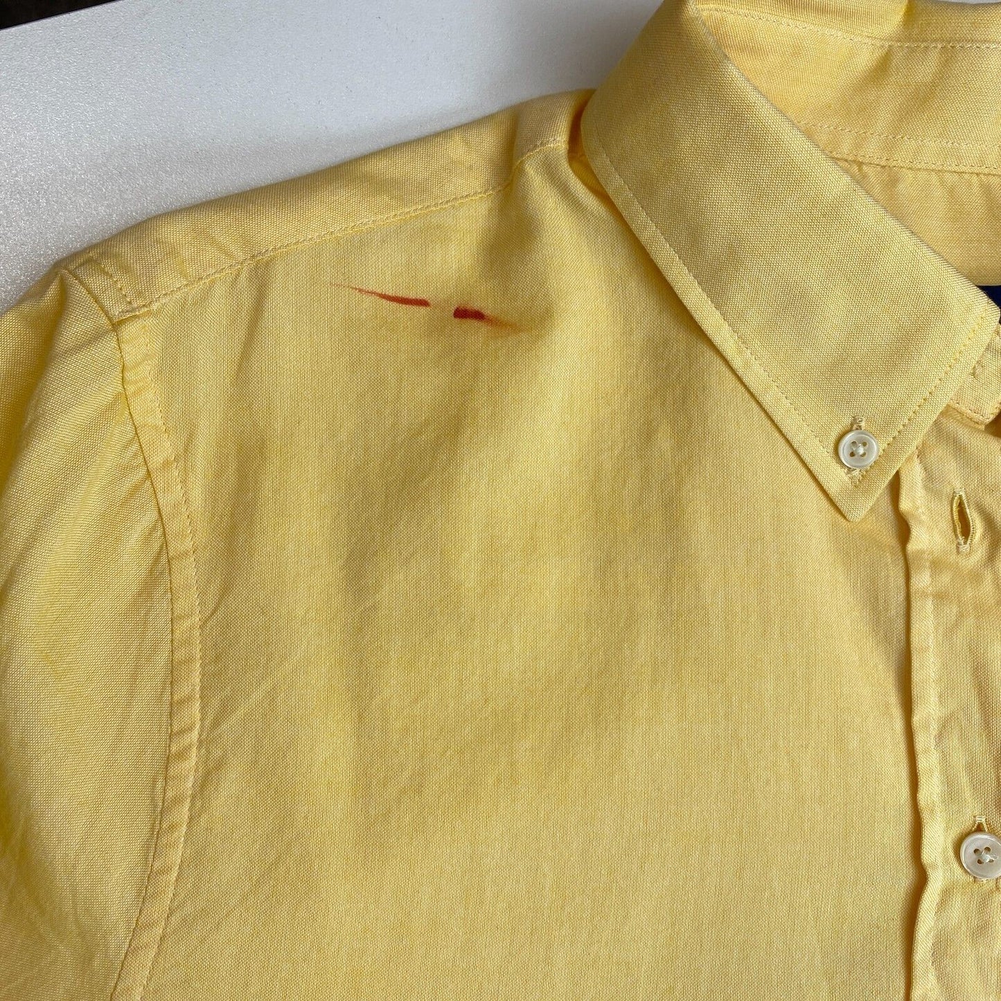 GANT Yellow Reg Air Oxford BD Shirt Size EU 40 UK 12 US 10