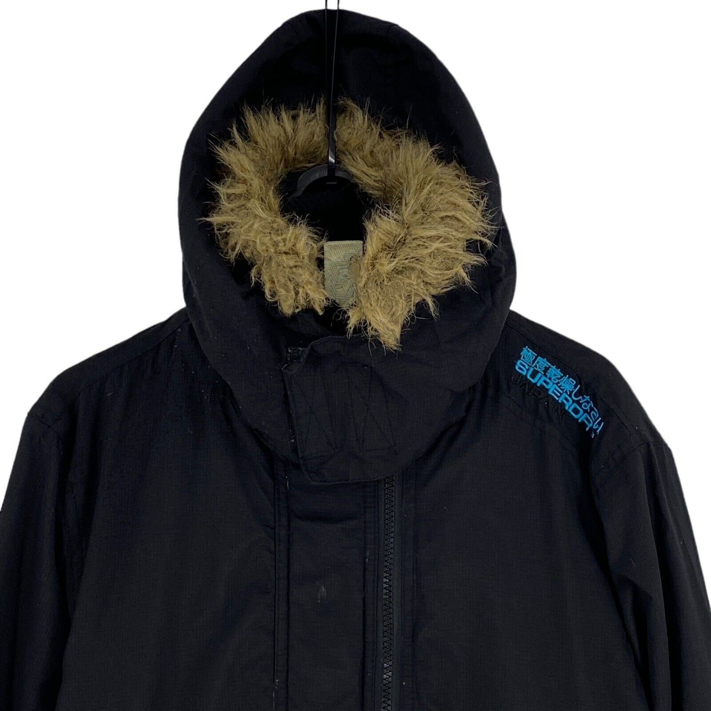 SUPERDRY Professional The Windbomber Black Hooded Jacket Size L