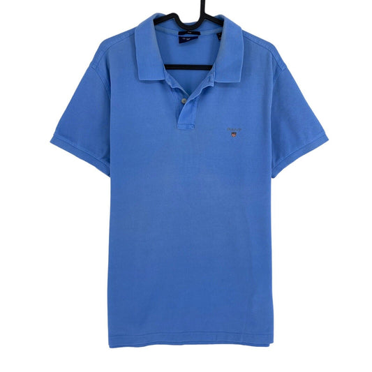 GANT Blue Original Slim Fit Pique Rugger Polo Shirt Size L