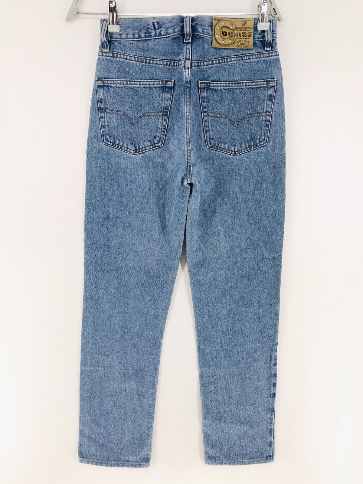 Diesel COCHISE Bleu Regular Straight Fit Jeans Taille W28 L32 Fabriqué en Italie