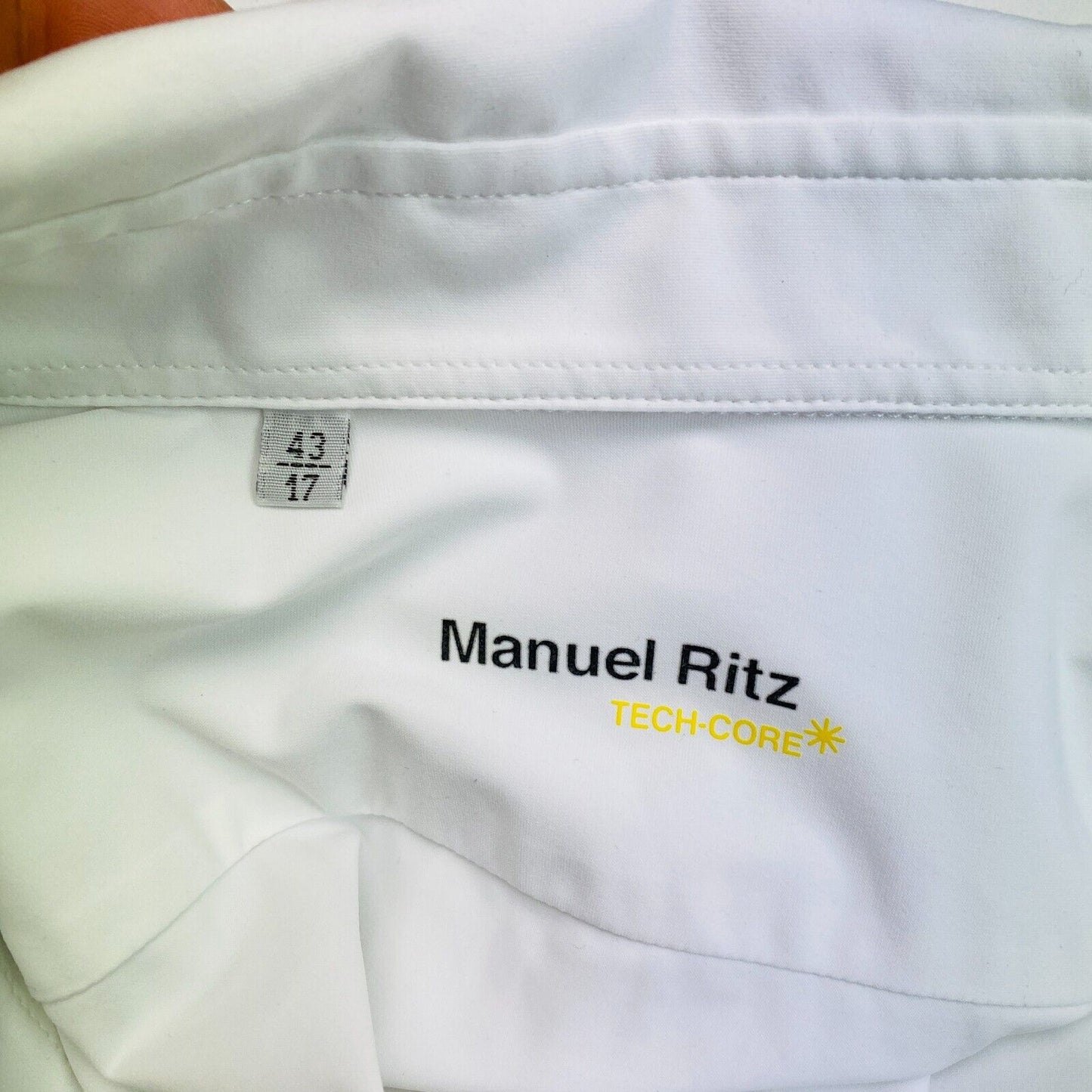 MANUEL RITZ White Tech Core Shirt Size 2XL 43 17