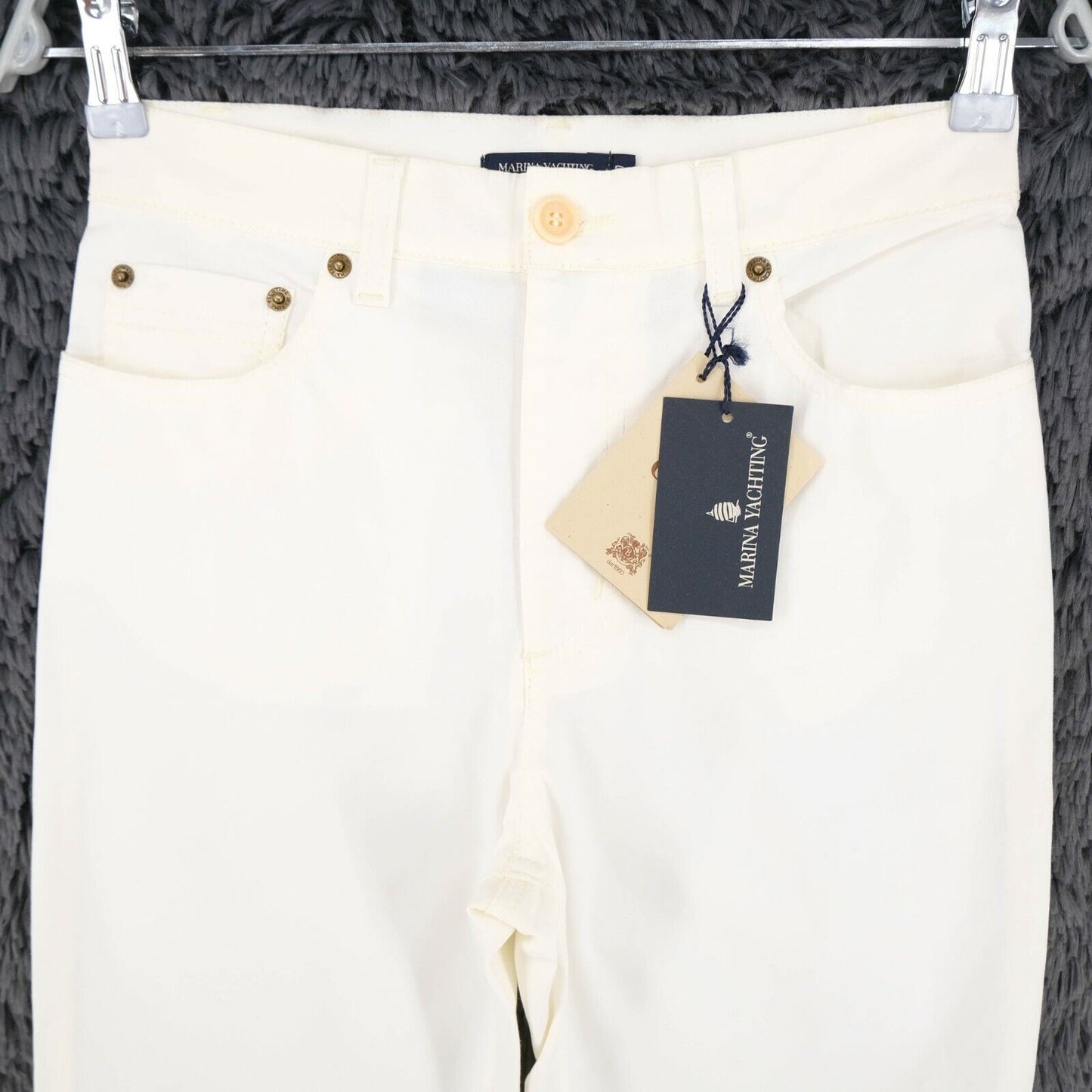 MARINA YACHTING White Straight Jeans Size 27 31