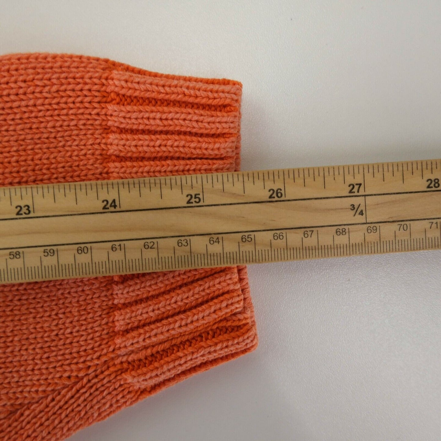 GANT Orange Cotton V Neck Sweater Pullover Jumper Size L