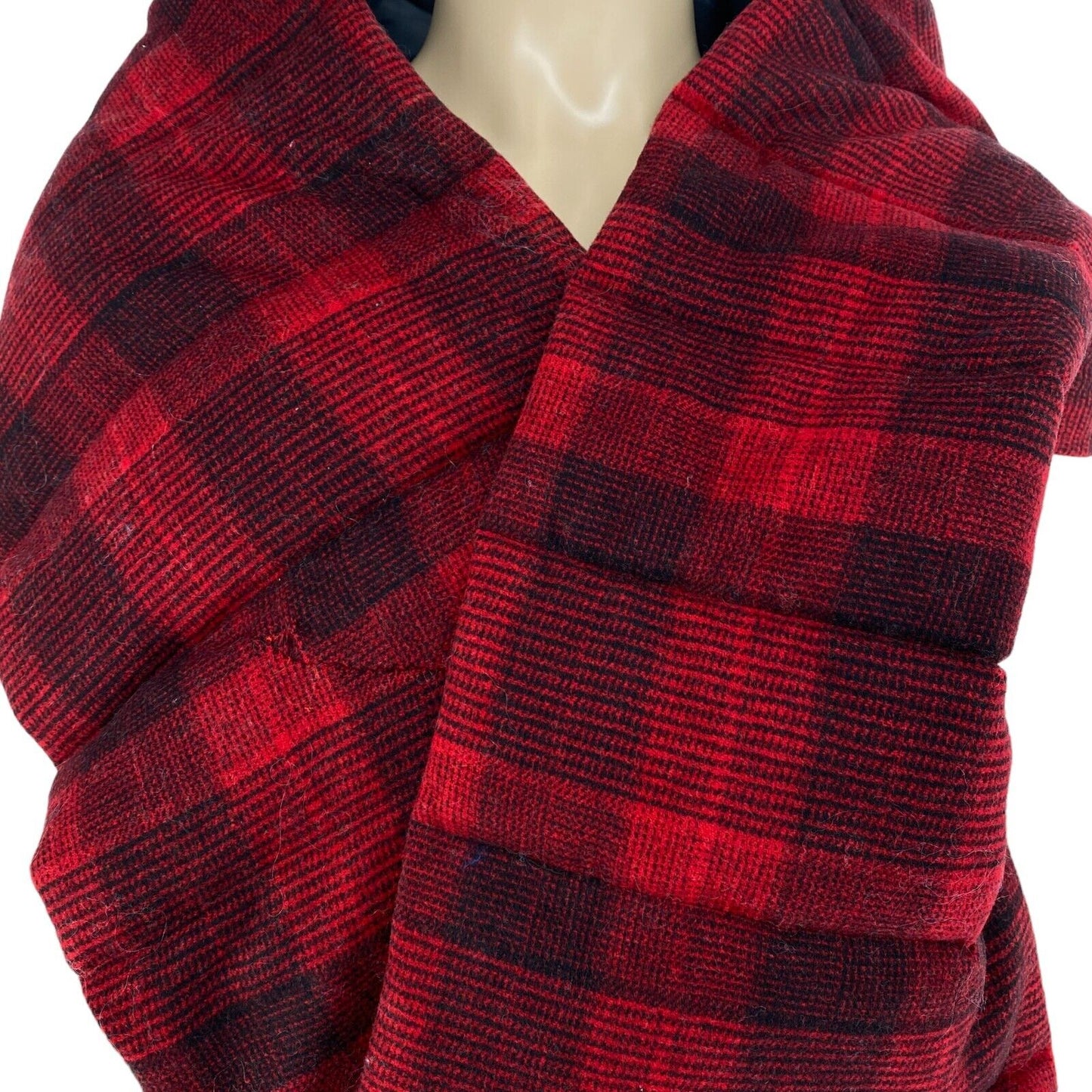 GANT Red Padded Check Scarf Shawl