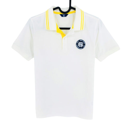 GANT Jungen Weißes Piqué-Poloshirt, Größe 11-12 Jahre, 146/152 cm