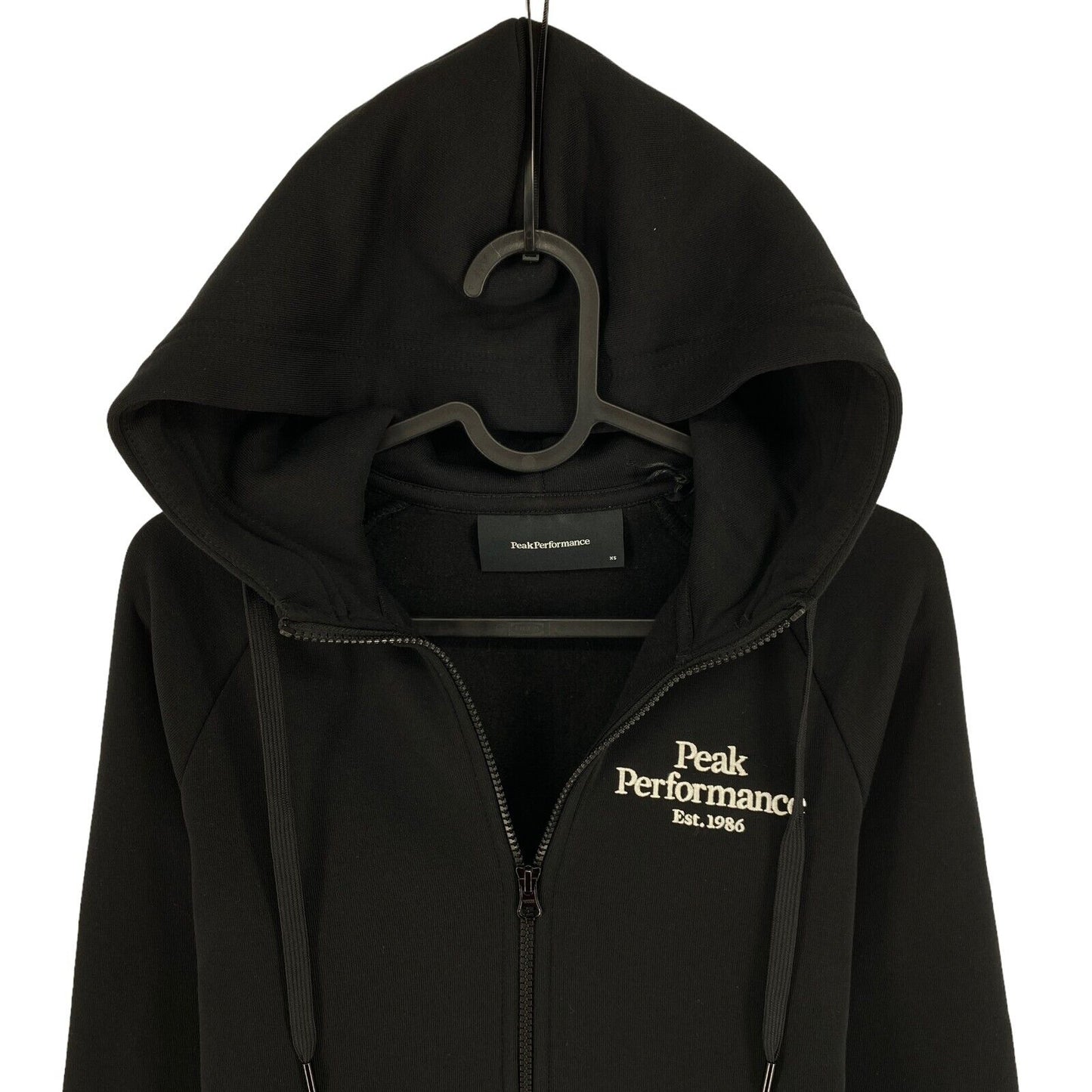 PEAK PERFORMANCE Black W Original Zip Hoodie Size XS