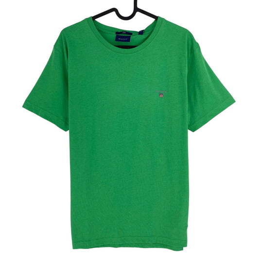 GANT Men Green Original Slim Fit Crew Neck Short Sleeve T-Shirt Size L