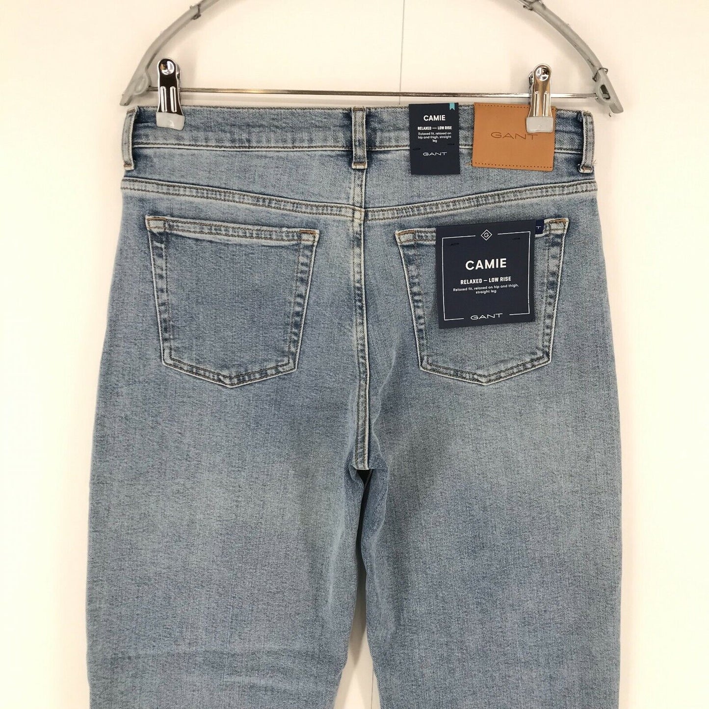 GANT CAMIE Women Blue Low Rise Relaxed Straight Fit Cropped Jeans Size W27