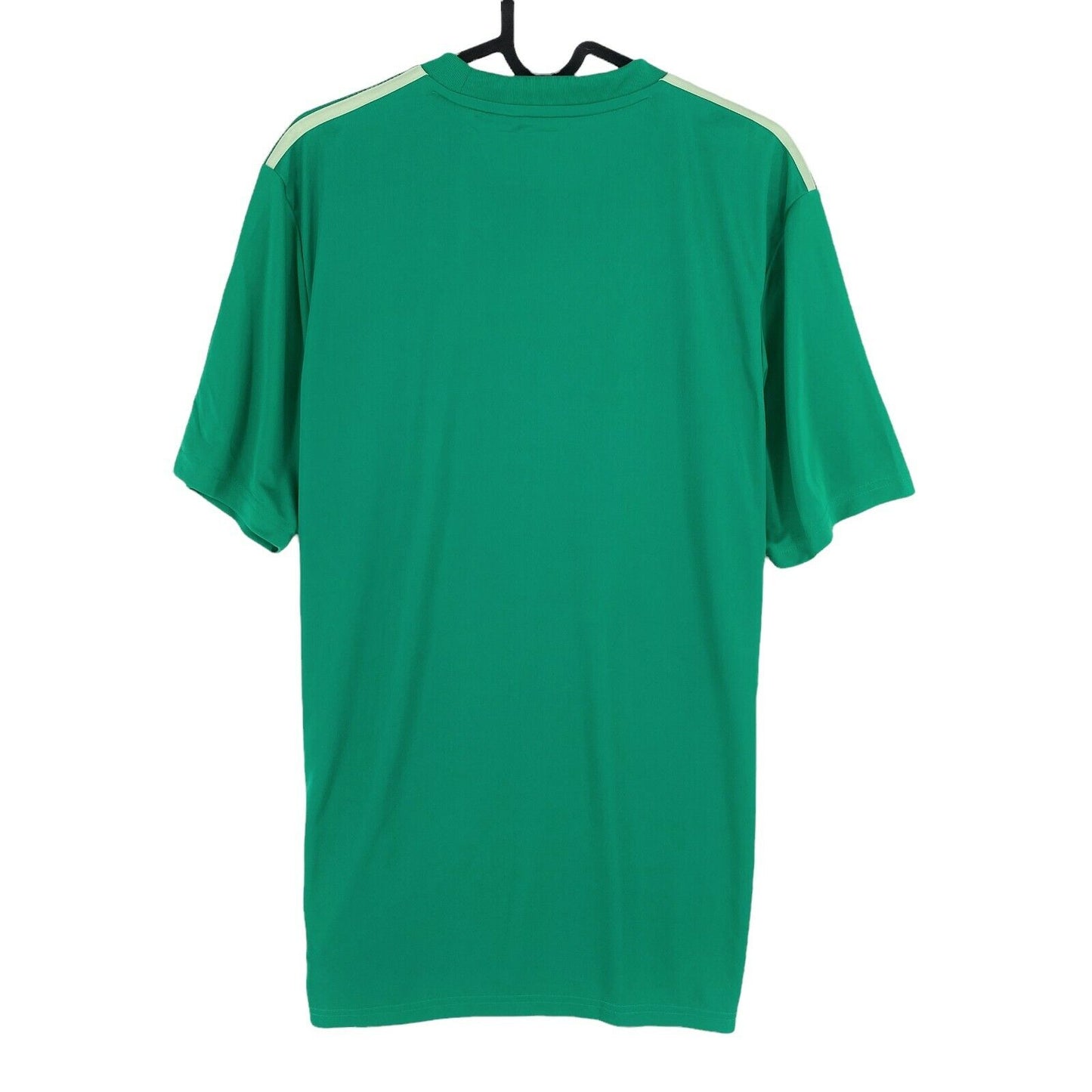 Adidas Climalite Green Crew Neck Football T Shirt Top Size M