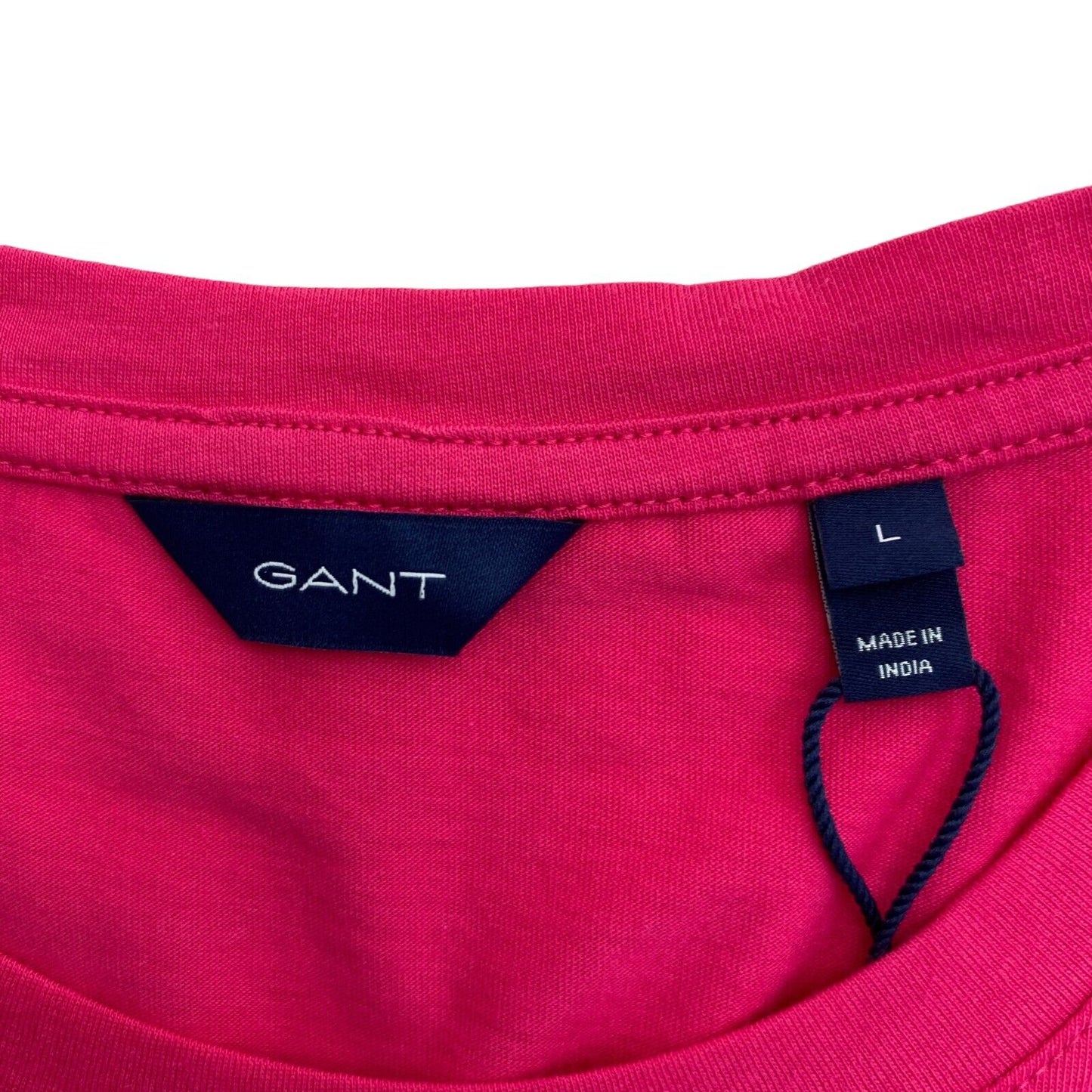 GANT Pink Original Rundhals-T-Shirt Größe L