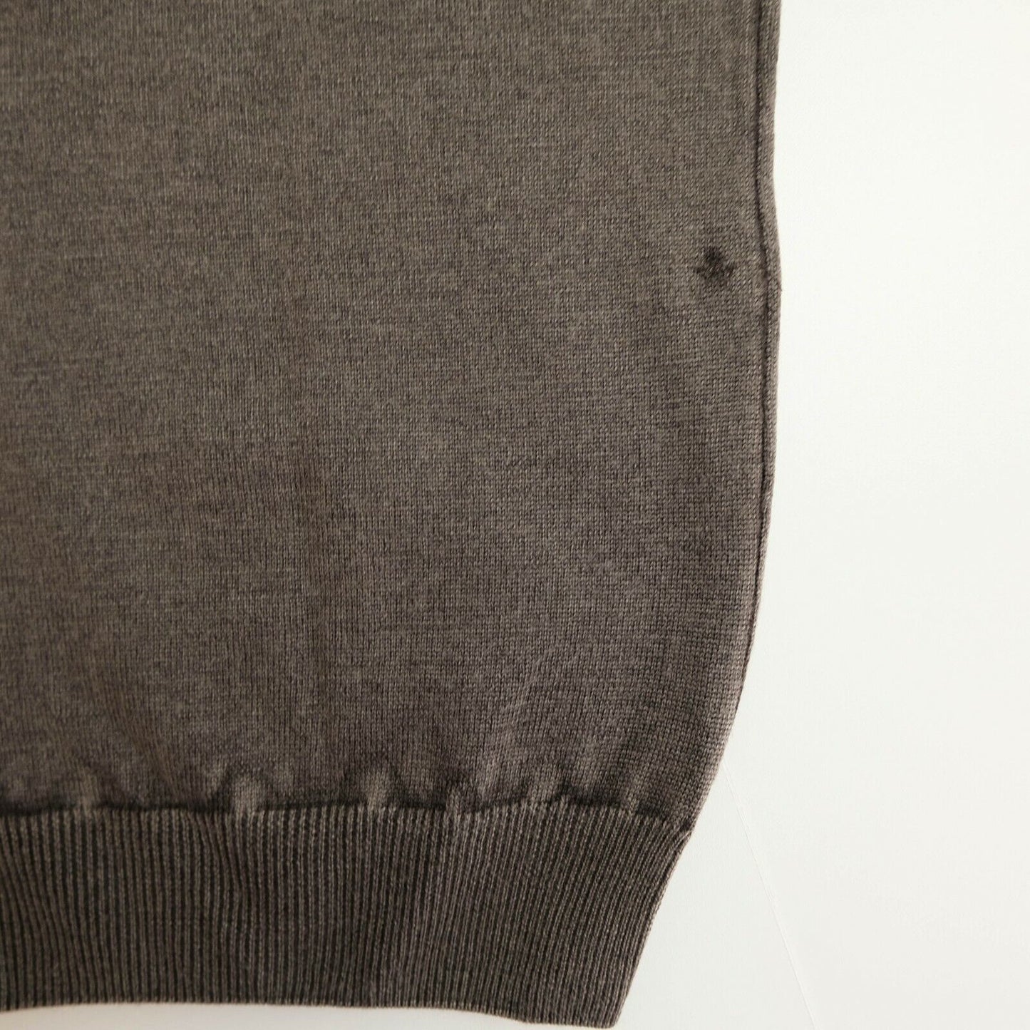 GANT Brown Antique Merino Wool V Neck Pullover Jumper Size L