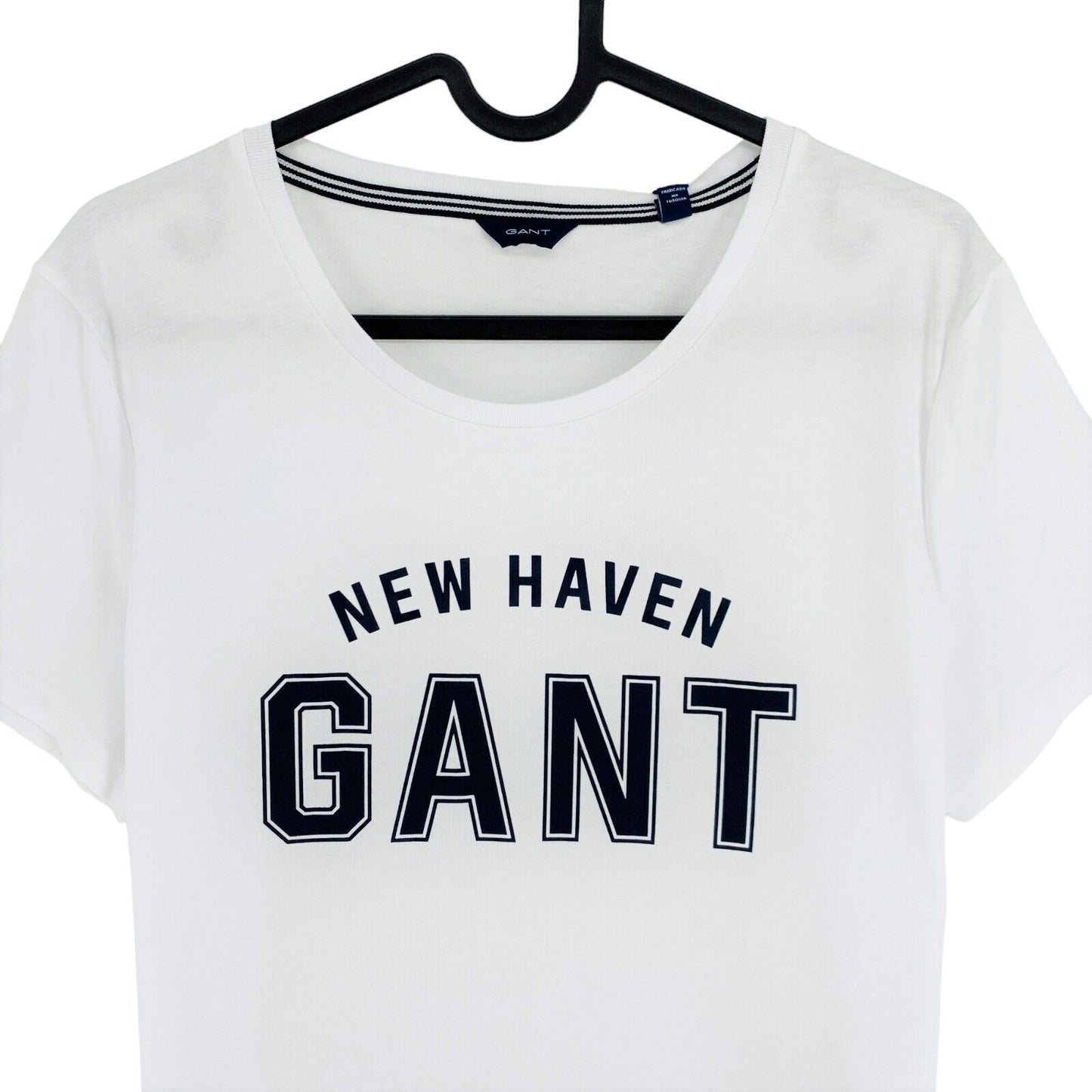 GANT White Logo Crew Neck T Shirt Size L