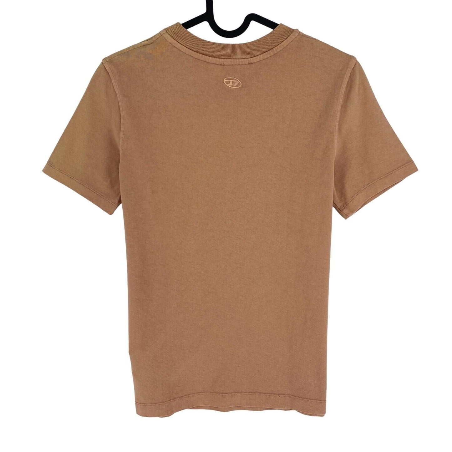 DIESEL Women Brown T-REG-G2 Crew Neck T Shirt Size XS