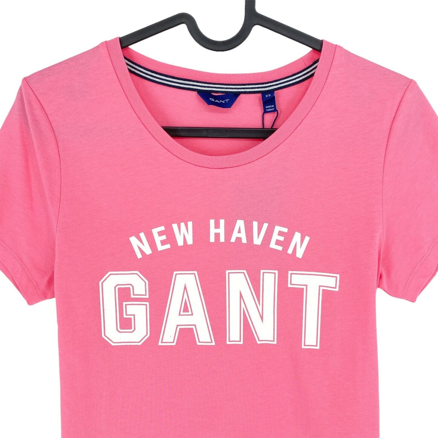 GANT Pink Logo Crew Neck T Shirt Size XS