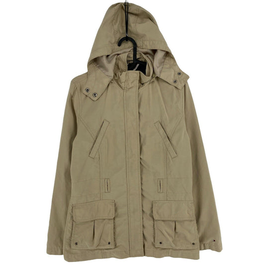 TOMMY HILFIGER Light Brown Hooded Jacket Size S