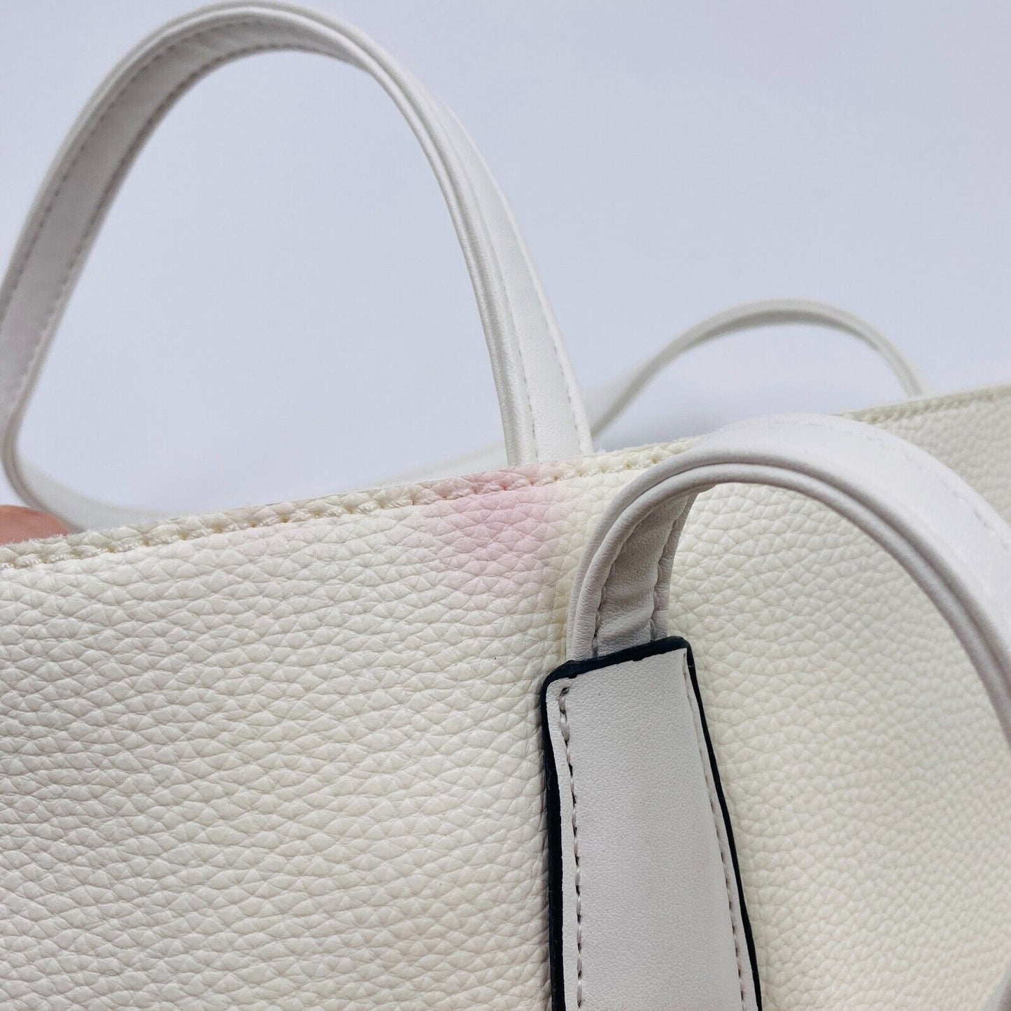 Sac à main Pierre Cardin en simili cuir blanc