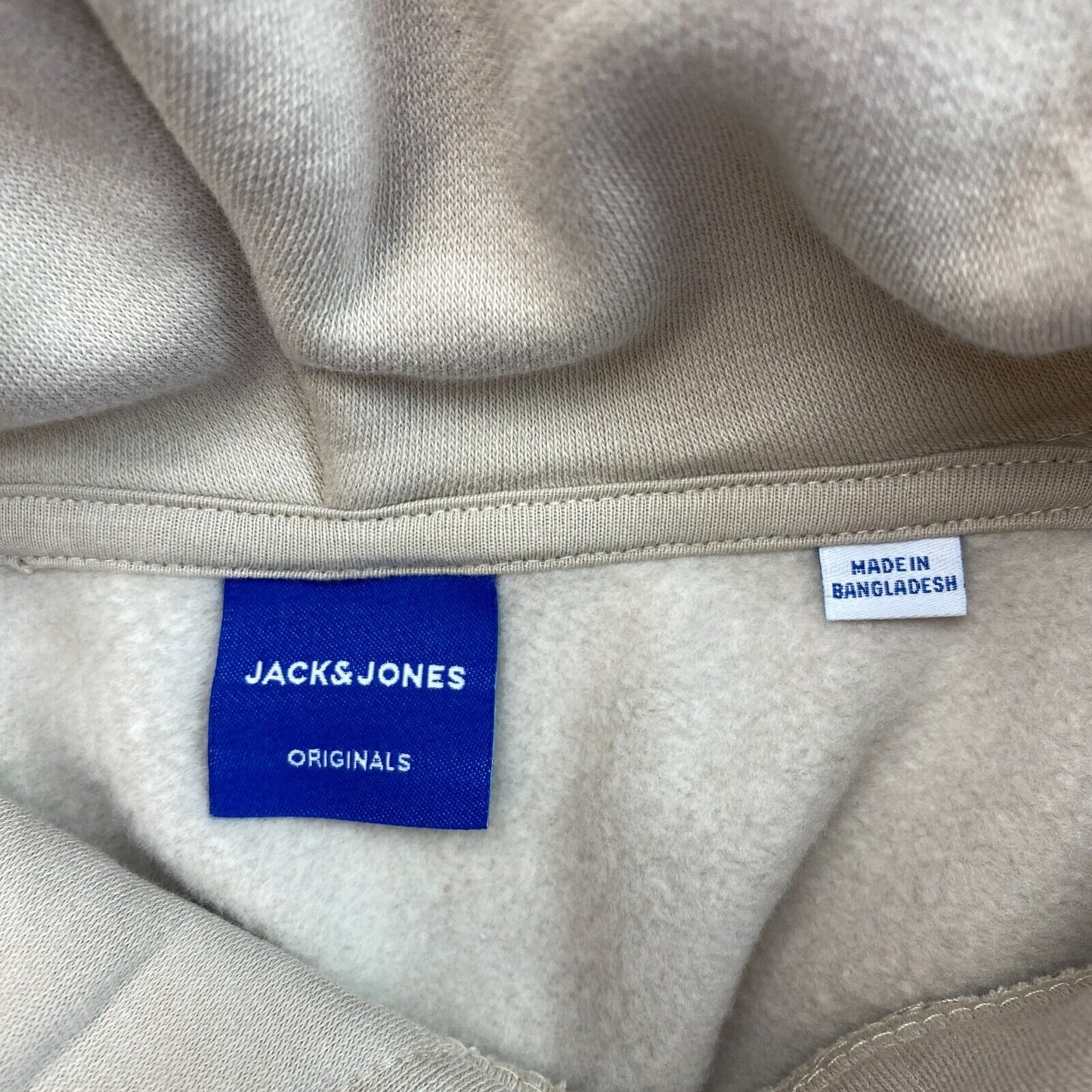 JACK&amp;JONES Originals Sweat à capuche gris pour homme Taille S