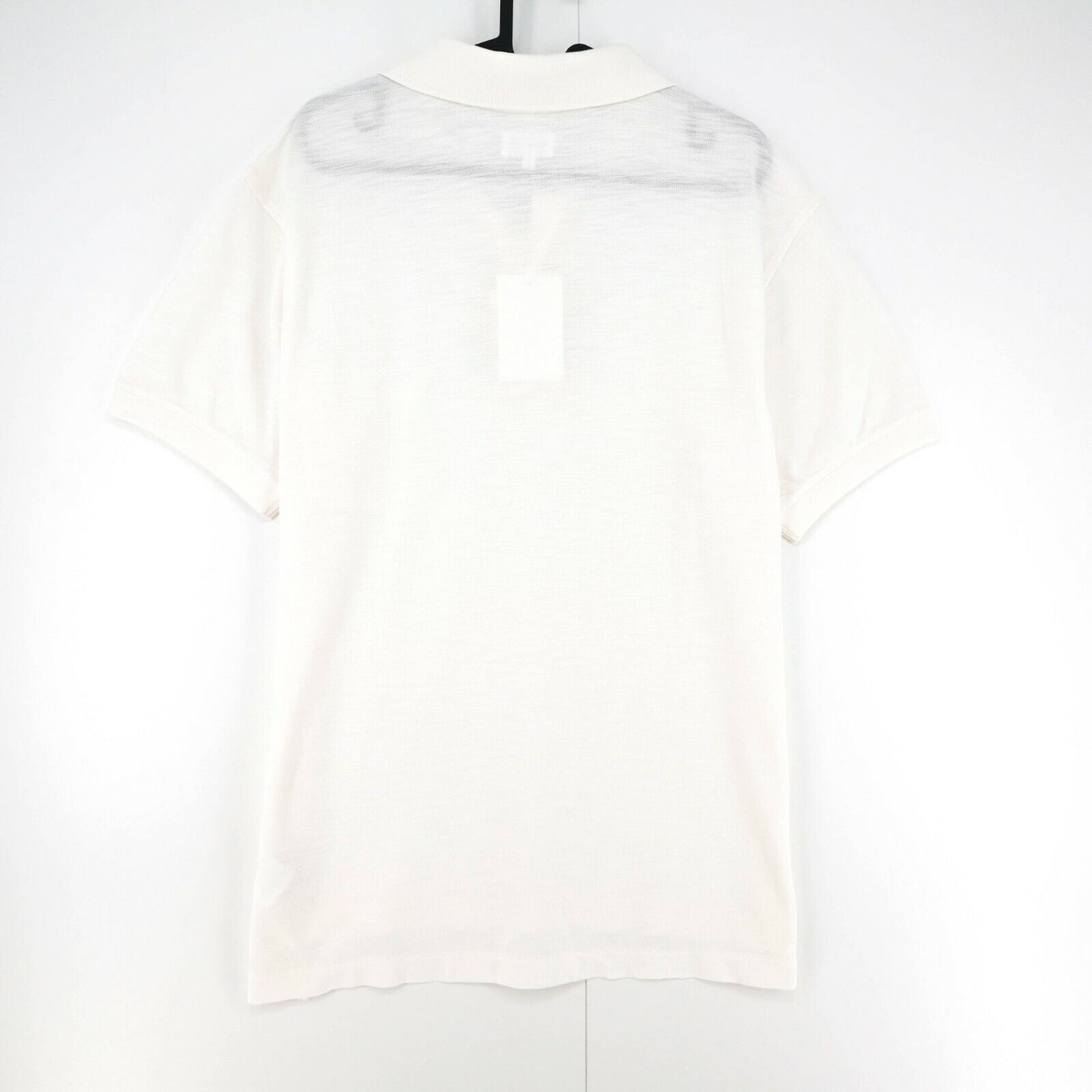 GANT White Organic Pique Rugger Polo Neck T Shirt Size L