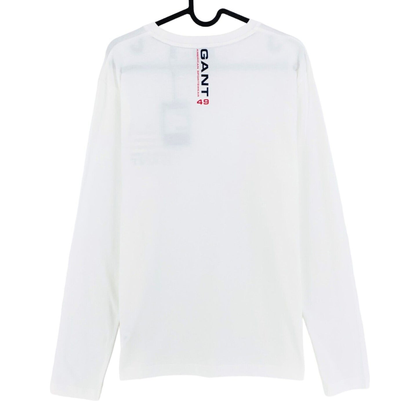 GANT White Retro Shield Long Sleeves Crew Neck T Shirt Size S