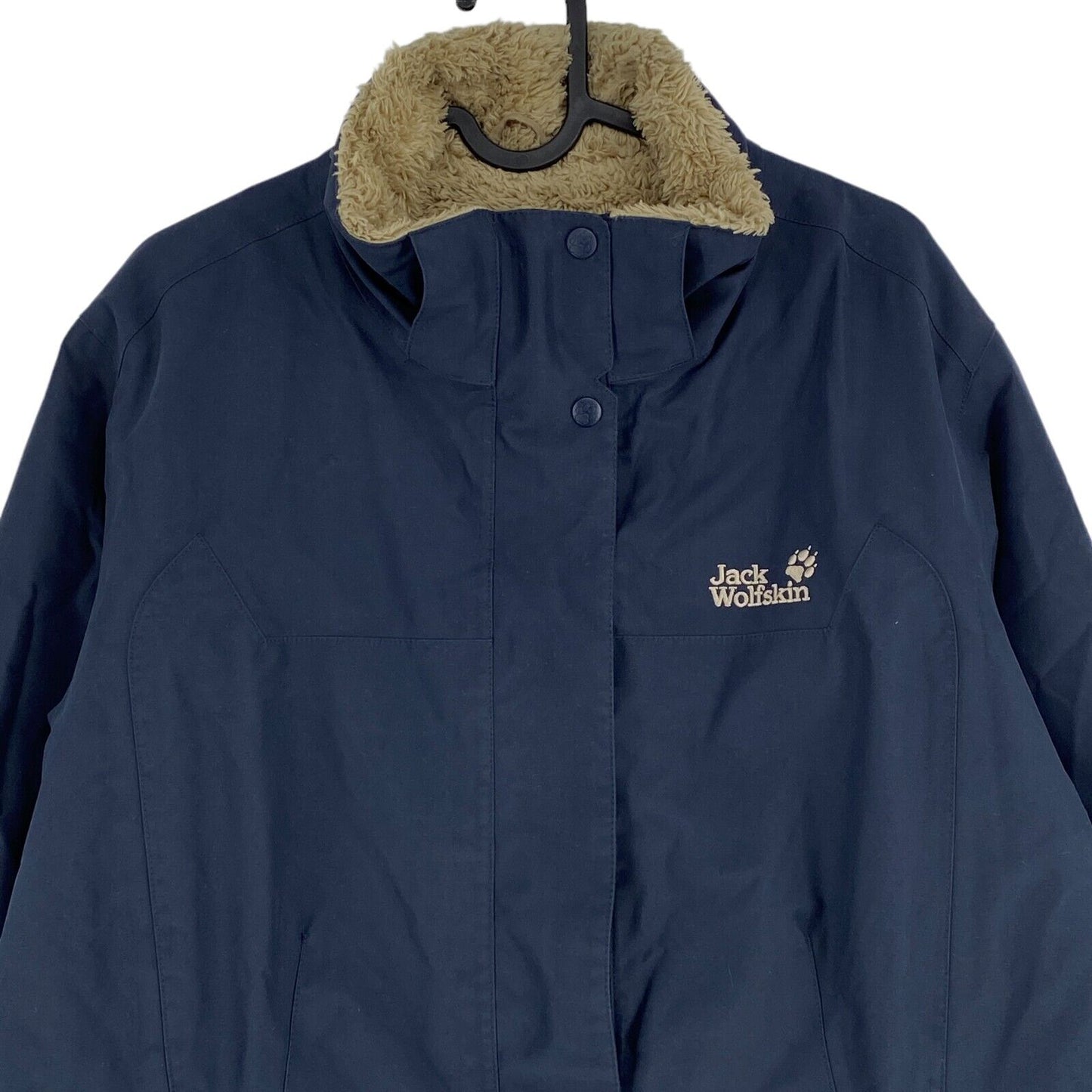 Jack Wolfskin Texapore Navy Blue Parka Jacket Coat Size XL