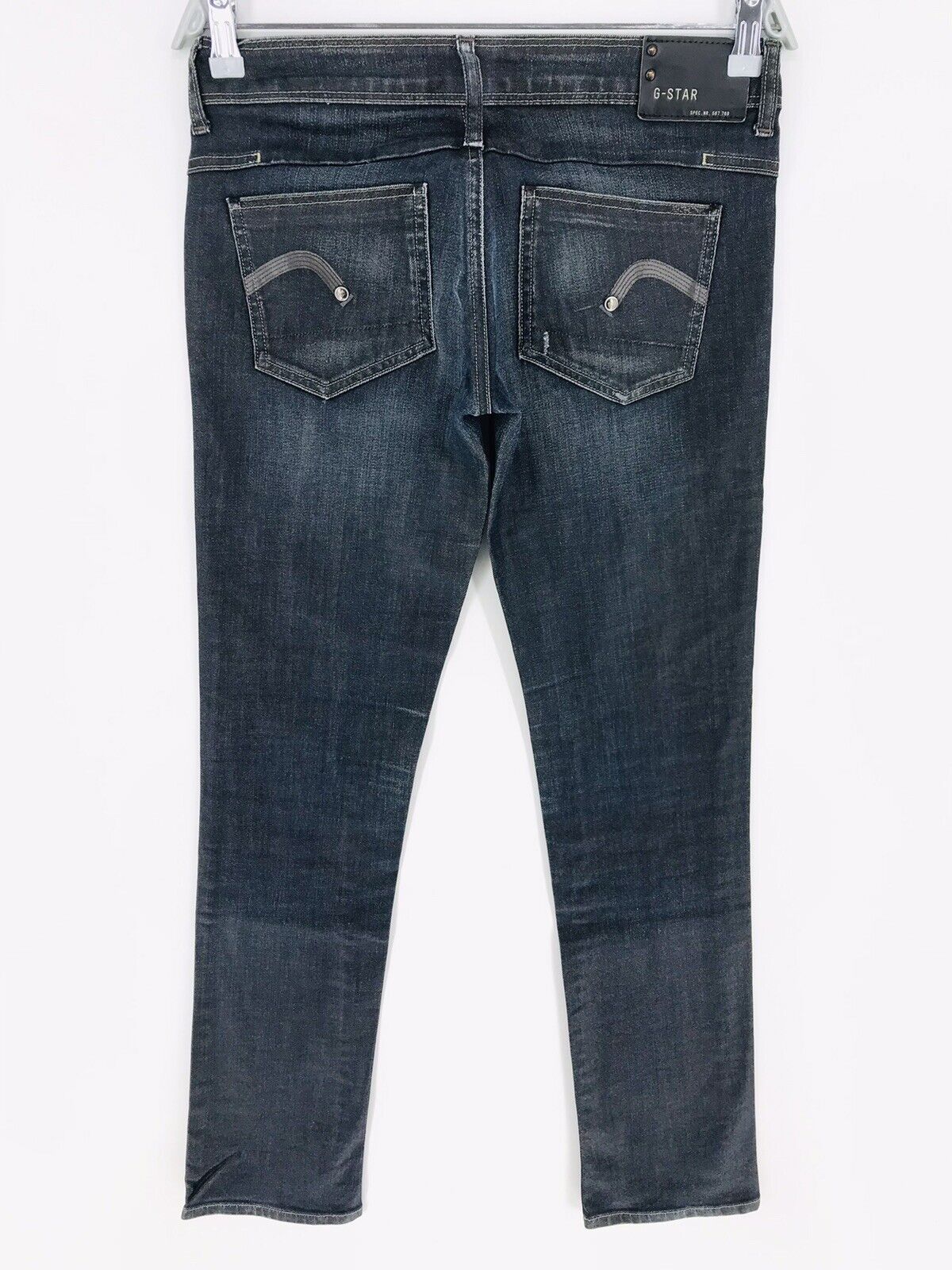 G-STAR RAW NEW REESE Damen Jeans in Dunkelgrau Regular Straight Fit Größe W29 L34