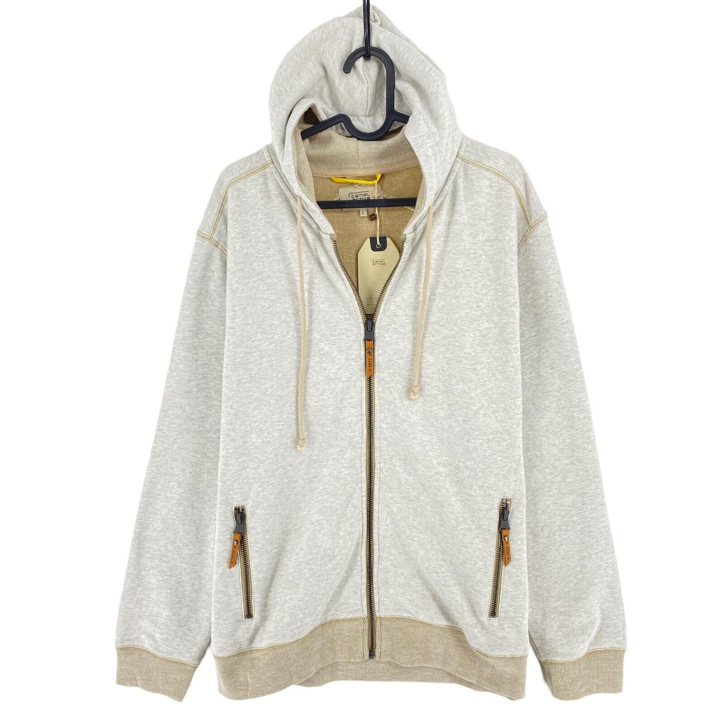 Camel Active Gris Clair Full Zip Pull à capuche Taille L