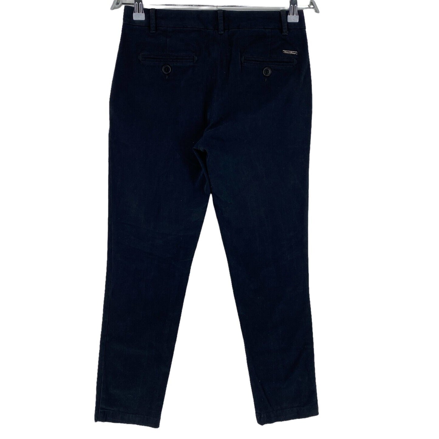 RRP €115 Conte Of Florence Navy Blue Chino Pants Trousers Size 40 W28 L30