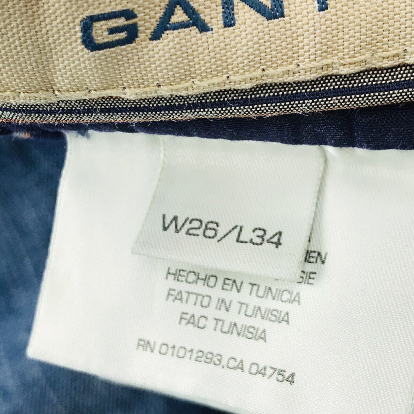 UVP €189 GANT BETH Damen Blau Low Rise Regular Straight Fit Jeans W26 L34