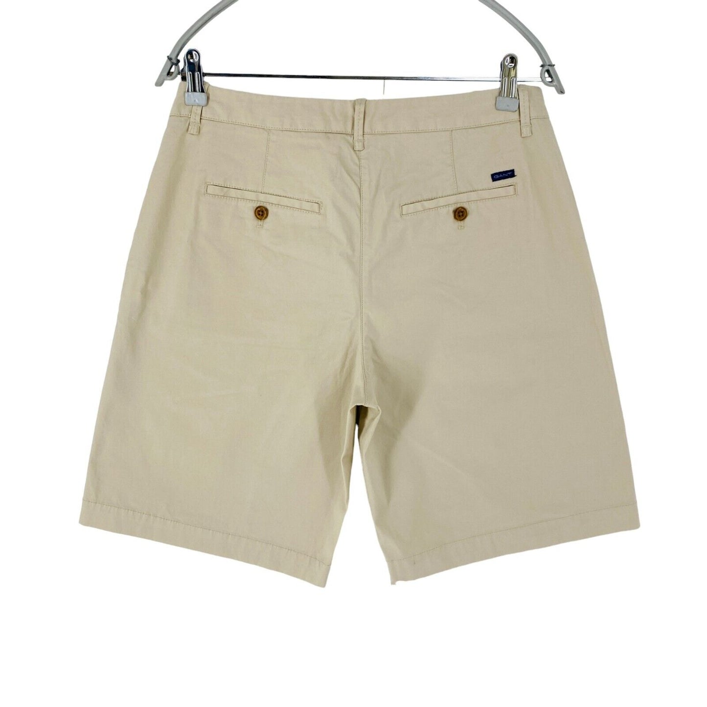 GANT Women Beige Regular Fit Chino Shorts EUR 38 UK 10 US 8