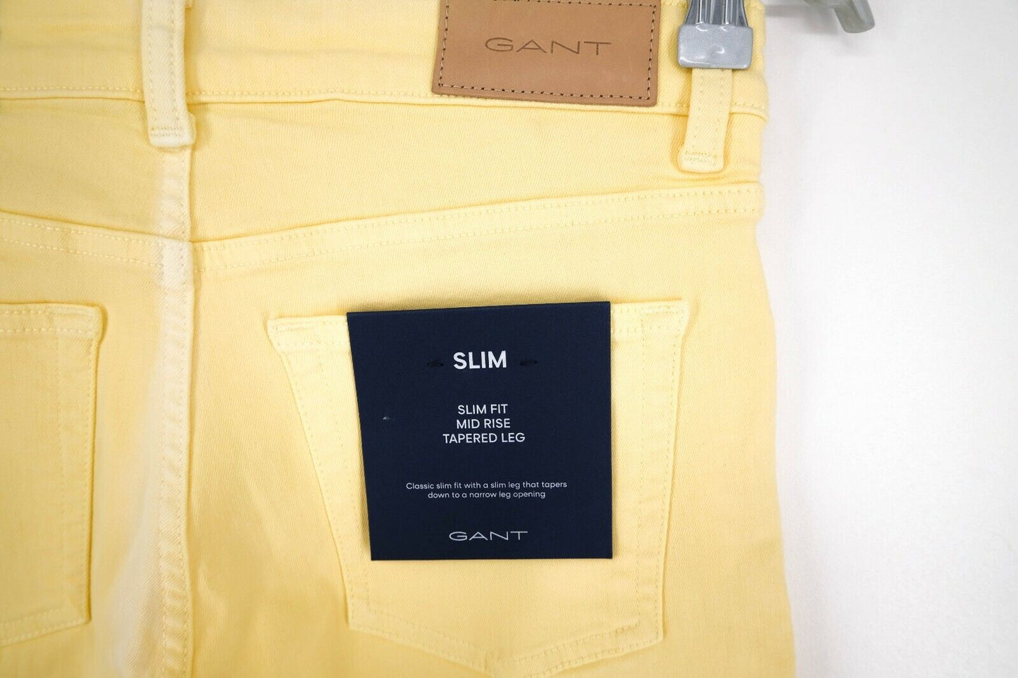 GANT Yellow Twill Slim Fit Jeans Size W27 L32