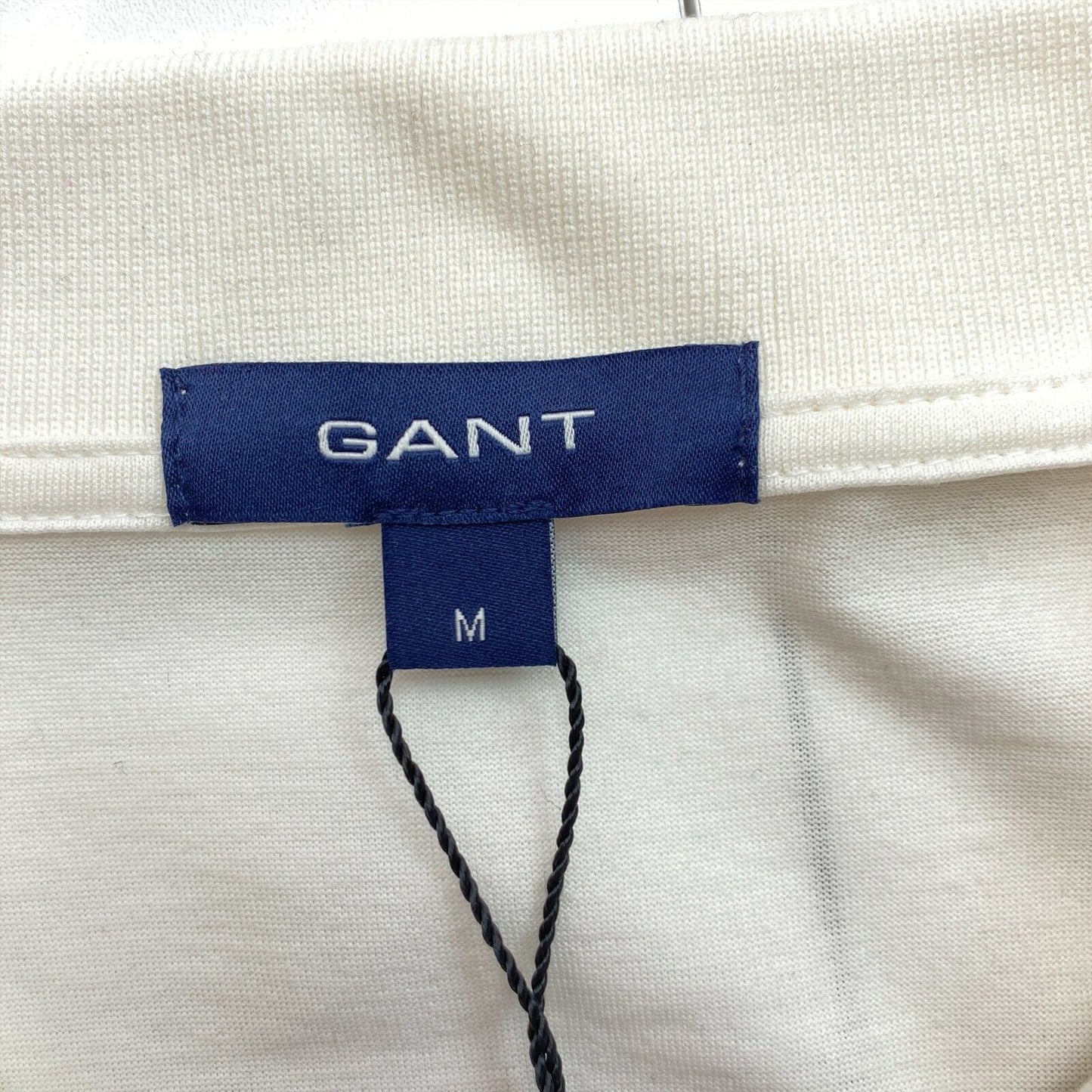 GANT Beige Jersey Fin Manches Longues Rugger Polo T-shirt Taille M