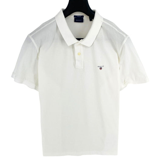 GANT Men White Original Pique Short Sleeves Polo Shirt Size 4XL