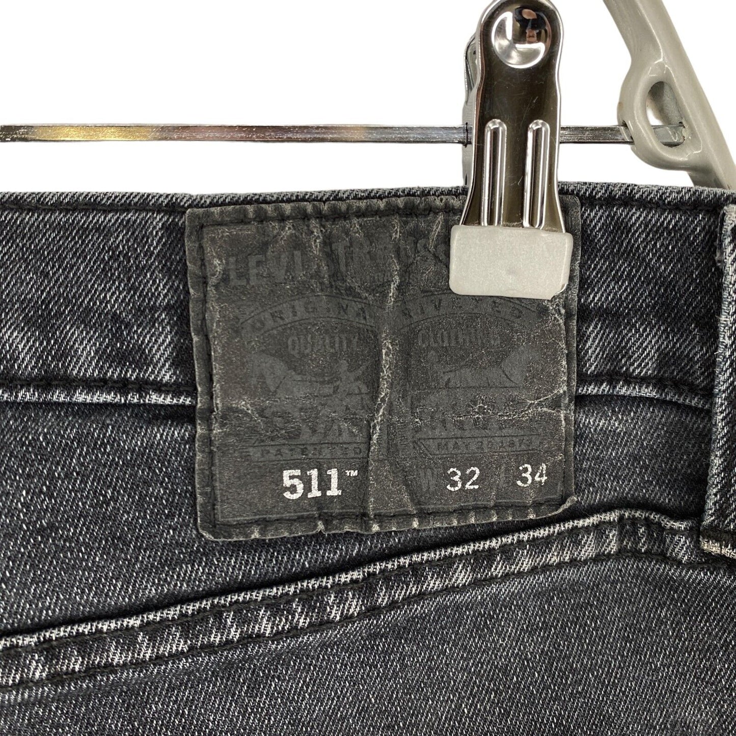 Levi's 511 Dark Grey Stretch Slim Fit Jeans W32 L34