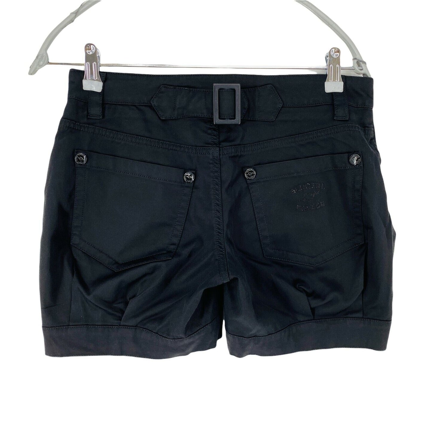 Prix ​​conseillé € 229 BLUGIRL FOLIES Short noir coupe régulière pour femme W27 fabriqué en Italie