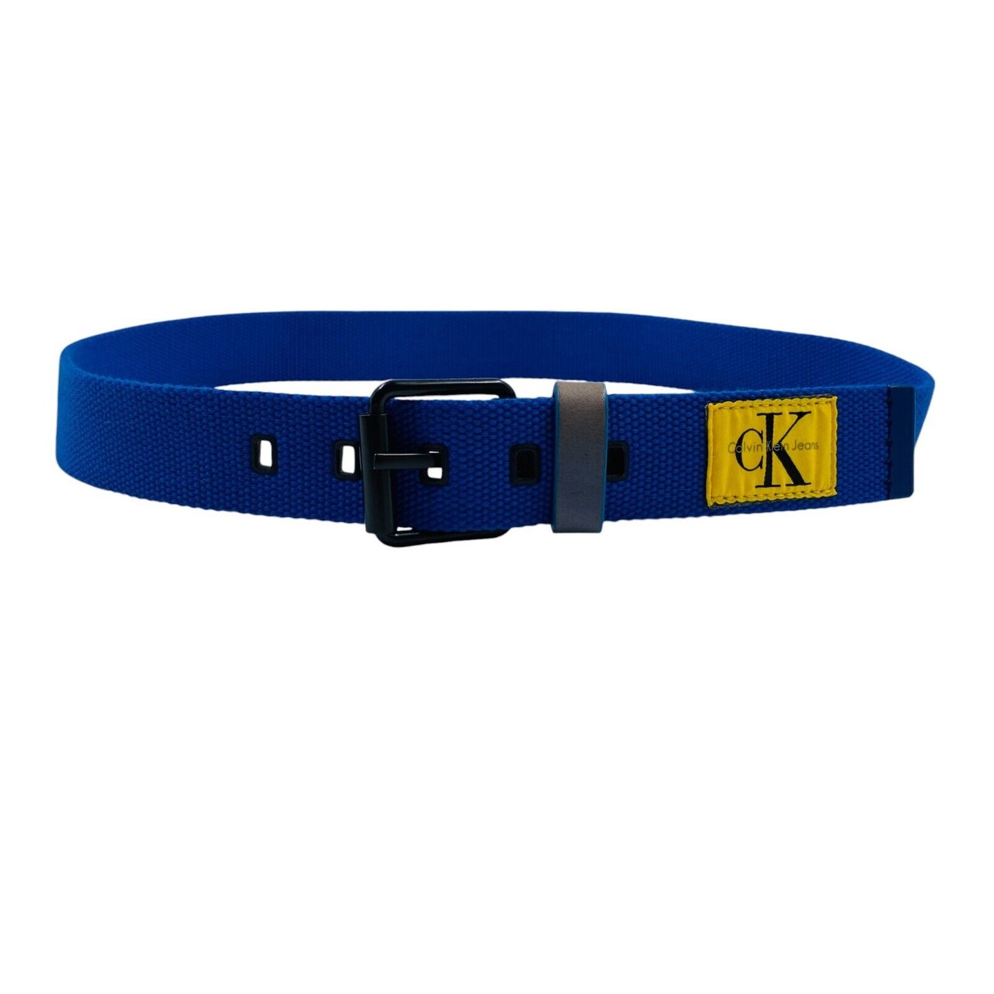 Calvin Klein Mens Blue Classic Braided Belt Size 90 cm.