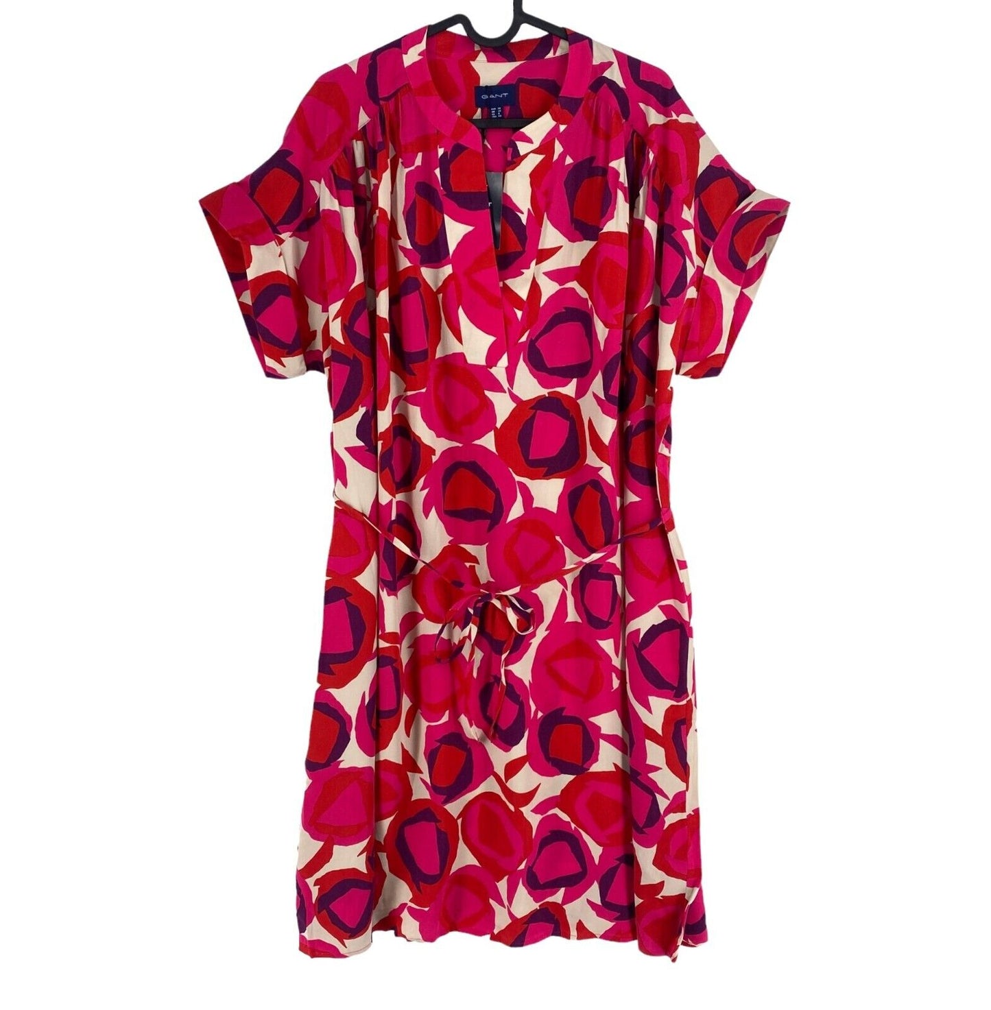 GANT Women Pink Fluid Desert Rose Dress Size EU 38 UK 10 US 8