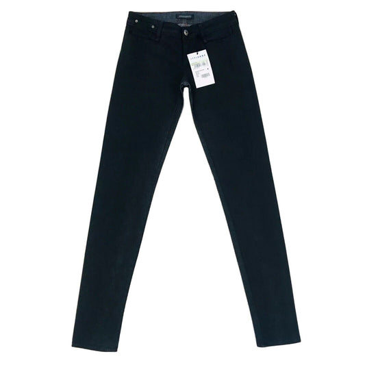 Ermanno Scervino, Damen Skinny Slim Fit Jeans, Dunkelgrau, W26 IT 40 UK 8, UVP 520 $