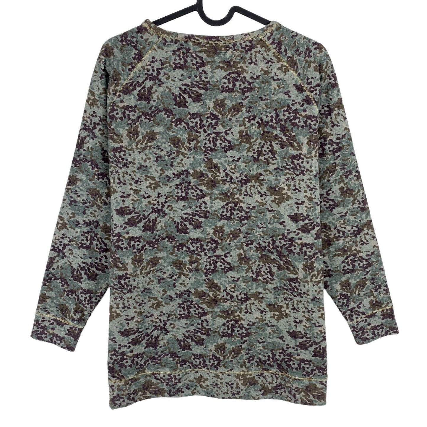 LA MARTINA Green Camo Fleece Crew Neck Sweater Jumper Size 2 / S