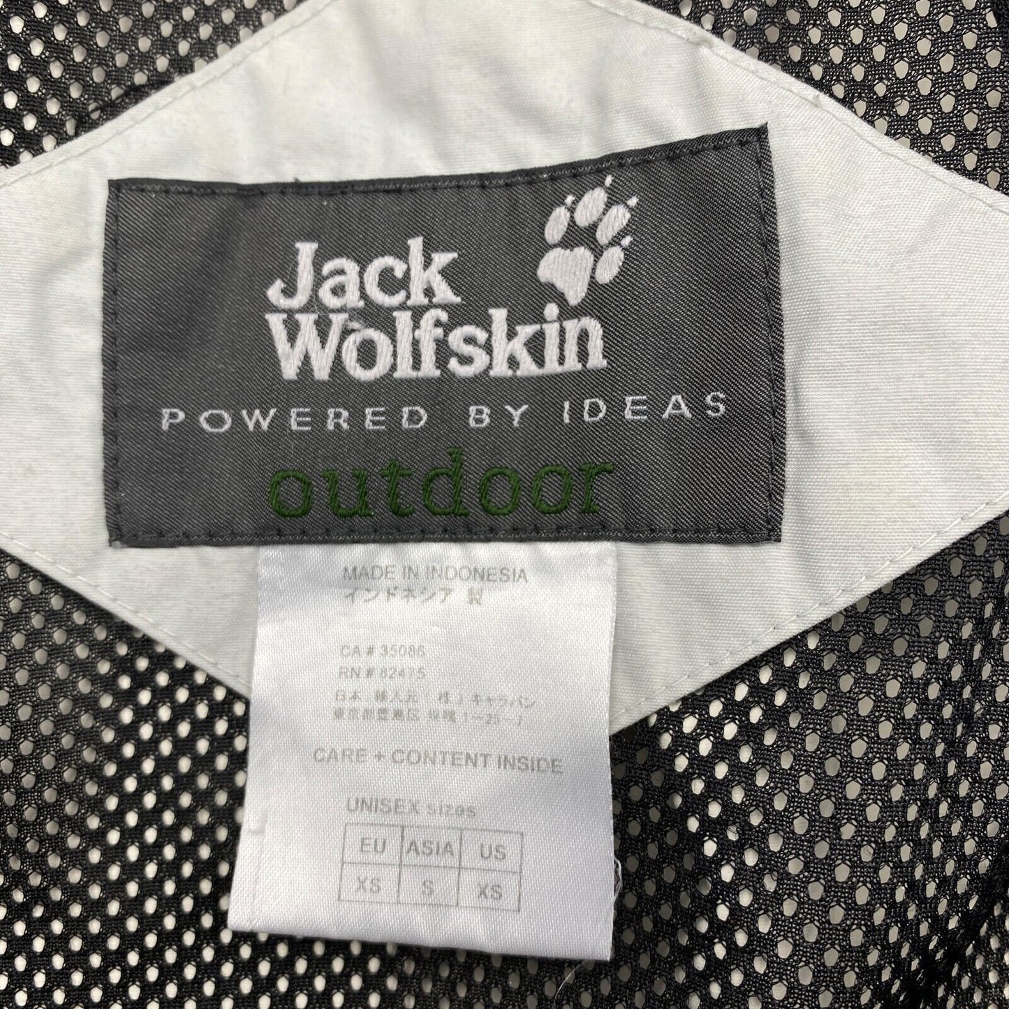 Jack Wolfskin Texapore Light Grey Hooded Jacket Coat Size XS