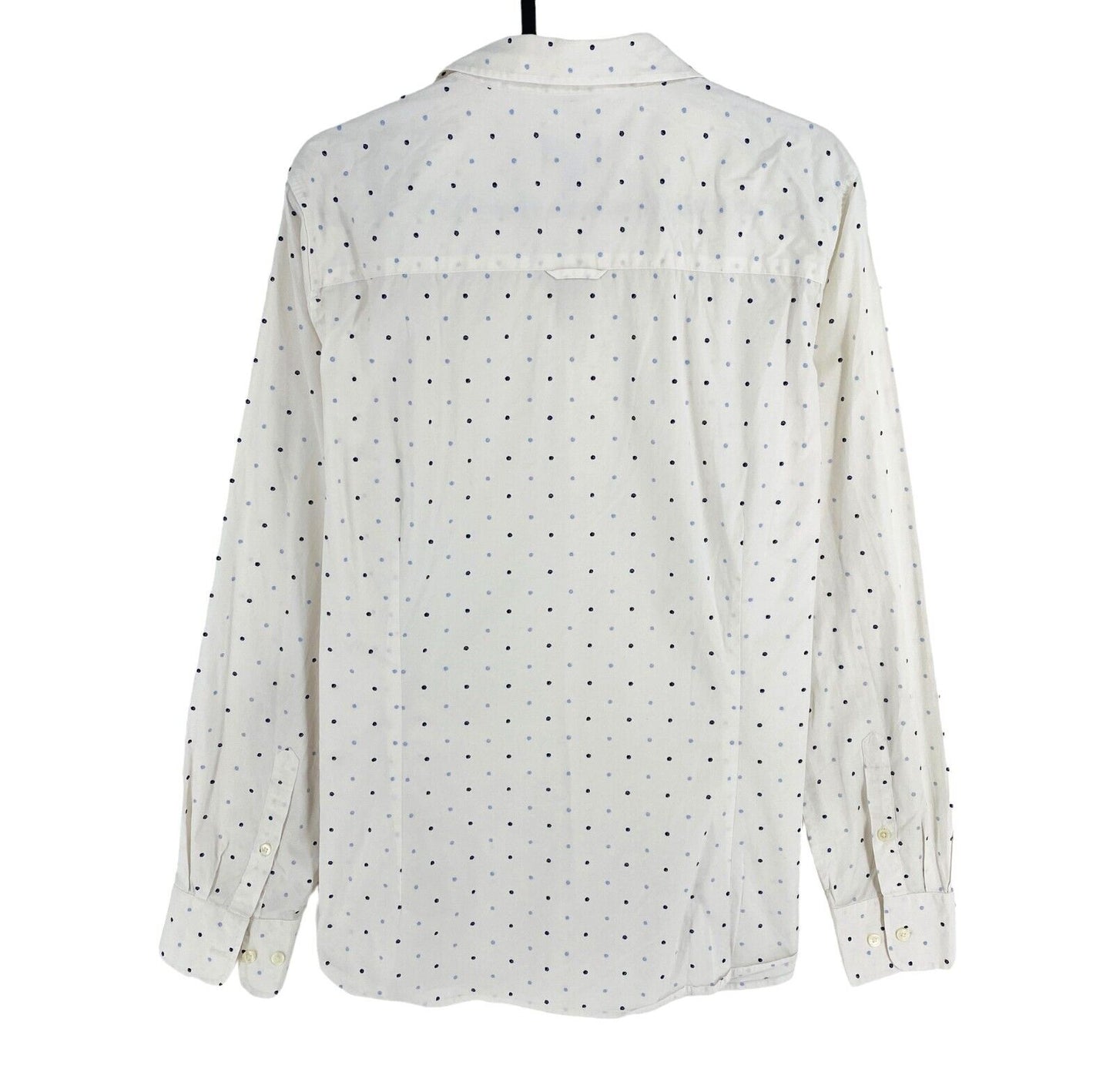 GANT Women White Polka Dot Long Sleeves Shirt Size EU 46 UK 20 US 16