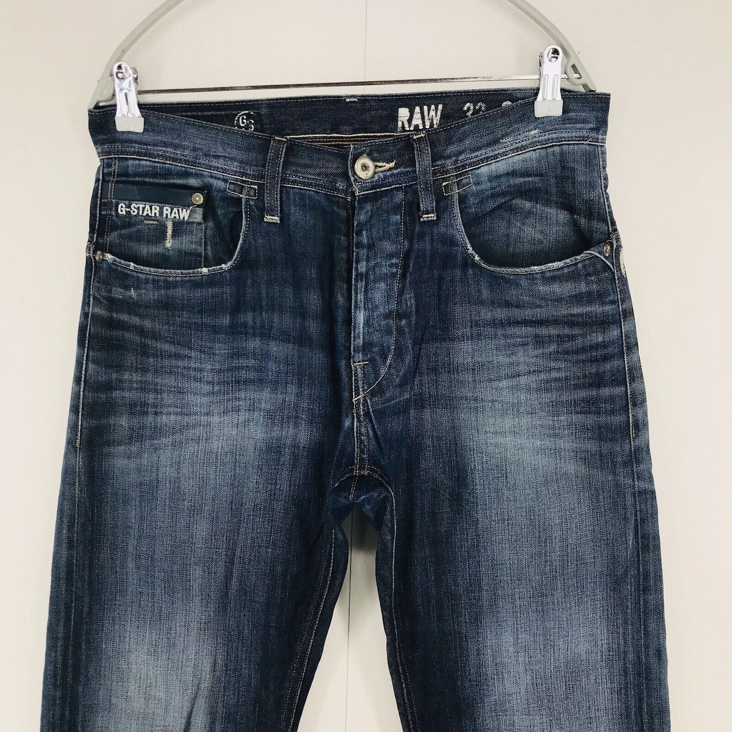 G-STAR RAW BULLIT Blue Loose Straight Fit Jeans Size W32 L34